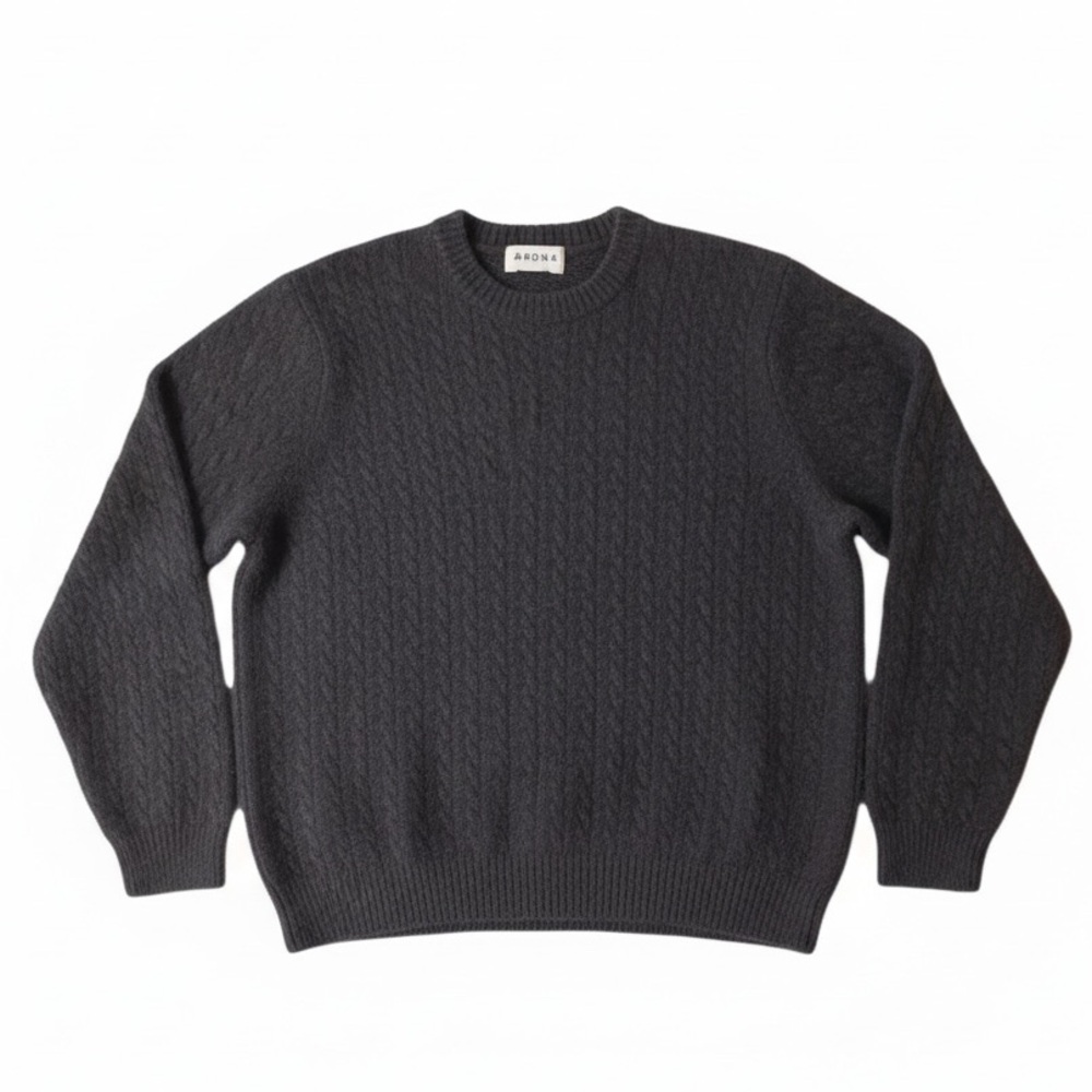 Brora 100% Scottish Cashmere Navy Knit Sweater Size 4-6
